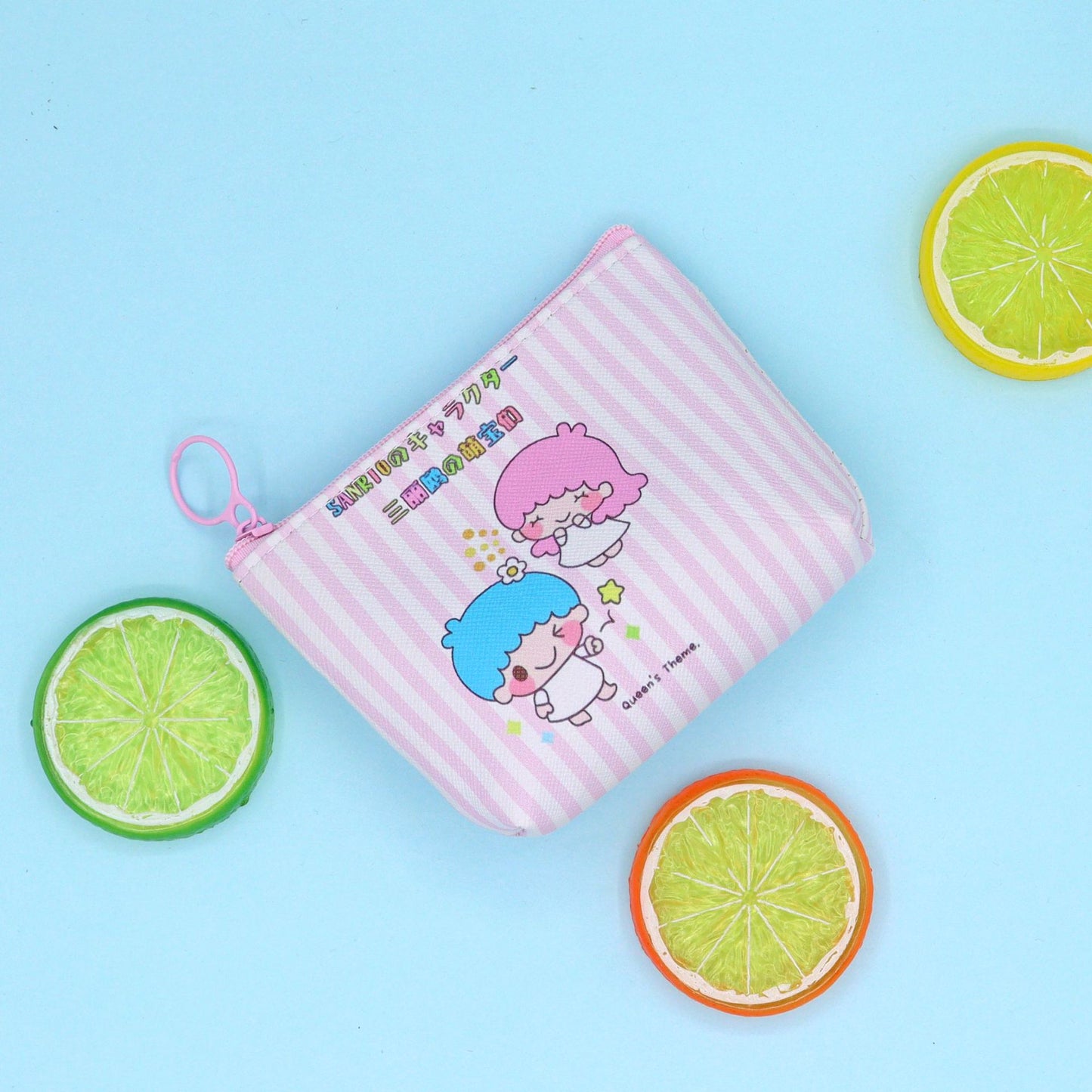 10 pcs lot san-rio cute cartoon PU purse  ku-romi melody cinner-moroll