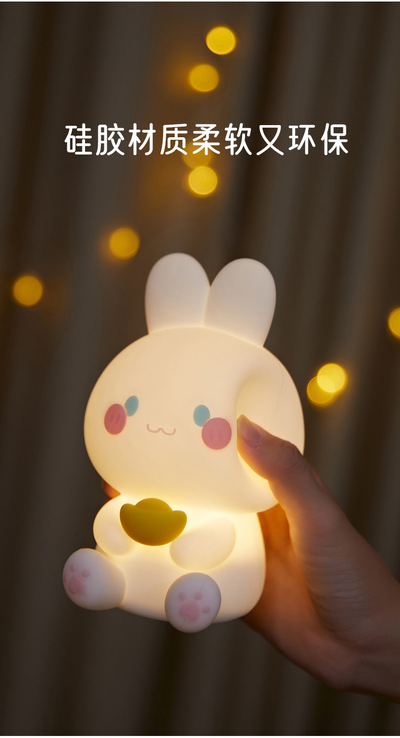 #134 Silicon Lucky Rabbit USB LED light bed light night light lamp