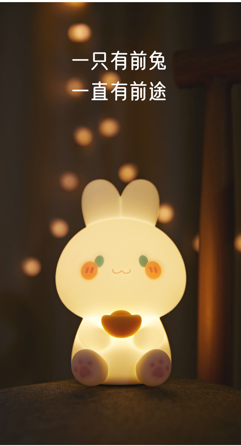 #134 Silicon Lucky Rabbit USB LED light bed light night light lamp