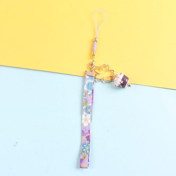 #JA1012 Japanese style lucky phone charm key chain bag hanging gift