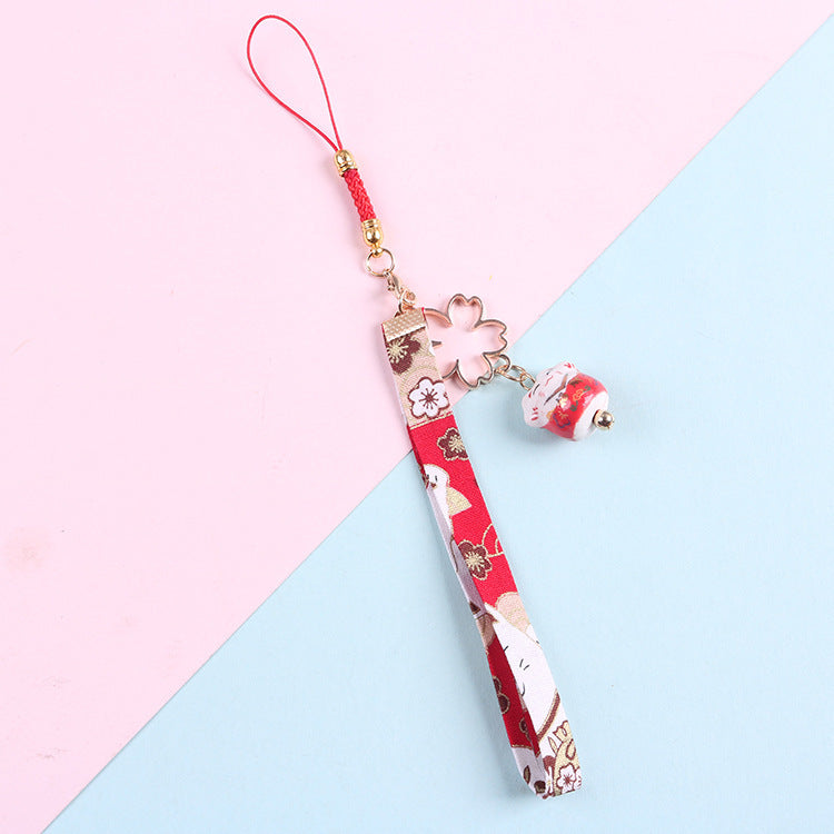 #JA1012 Japanese style lucky phone charm key chain bag hanging gift
