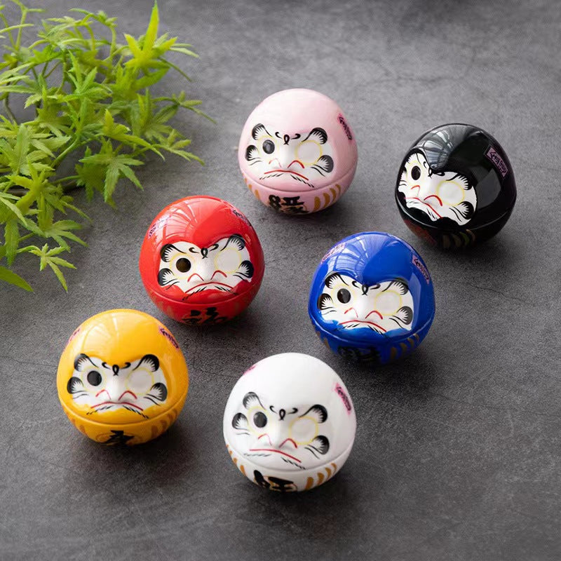 #HD1011 daruma tumbler lucky cat ceramic home deco figurine handicrafts