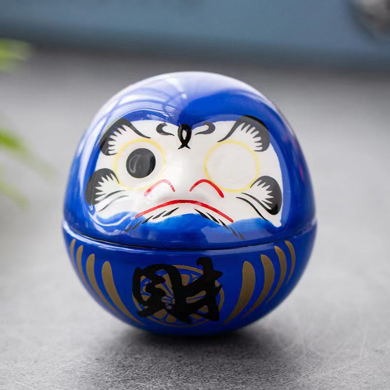 #HD1011 daruma tumbler lucky cat ceramic home deco figurine handicrafts