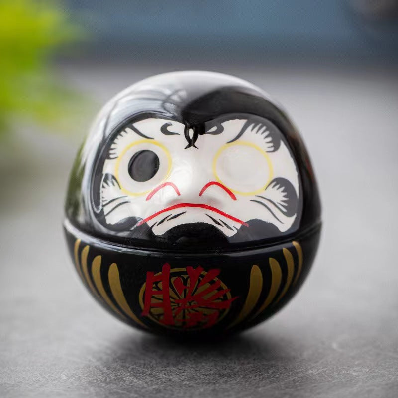#HD1011 daruma tumbler lucky cat ceramic home deco figurine handicrafts