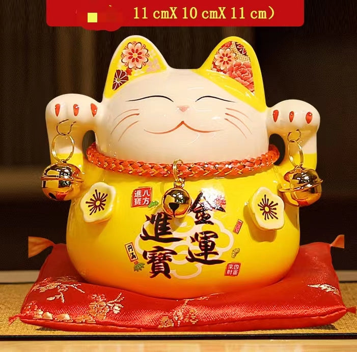 HD#1017 new style fortune cat money bank maneki neko  home deco ceramic lucky cat