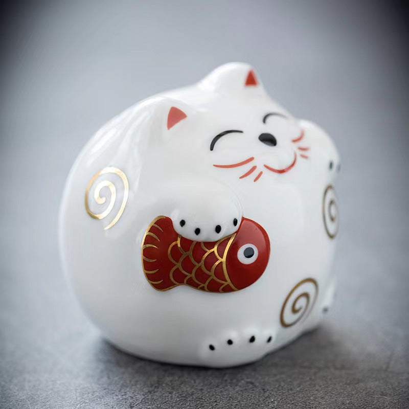 #106 ZAKKA fortune cat money bank maneki neko home deco ceramic lucky cat