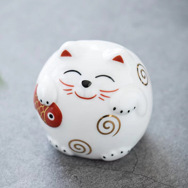 #106 ZAKKA fortune cat money bank maneki neko home deco ceramic lucky cat