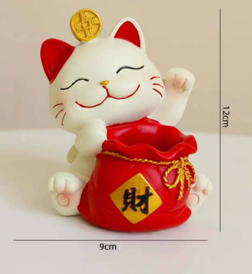 #141 Pen holder fortune cat decoration best gift