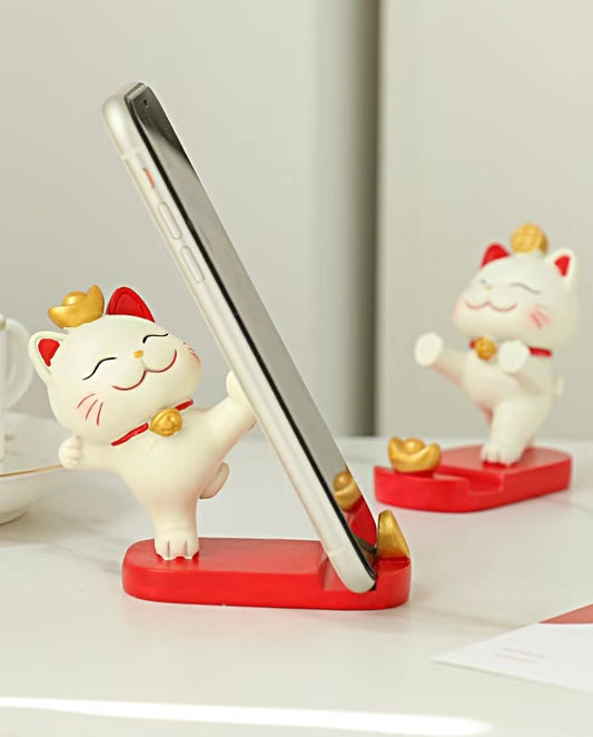 #148 Phone stand fortune cat decoration best gift