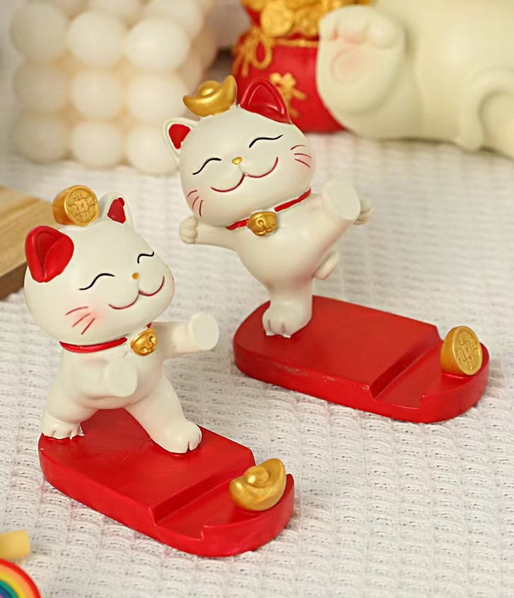 #140 Phone stand fortune cat decoration best gift