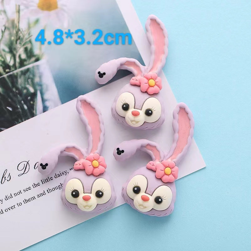 #216 Big size charm DIY cartoon rabbit bear charm decoration 10 pcs lot randomy