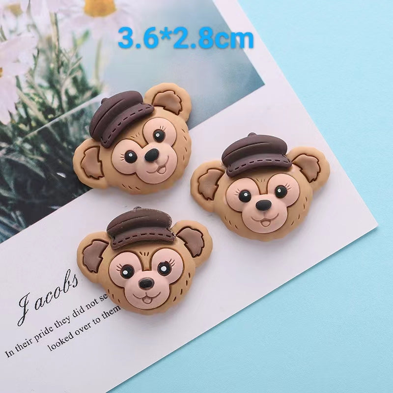 #216 Big size charm DIY cartoon rabbit bear charm decoration 10 pcs lot randomy
