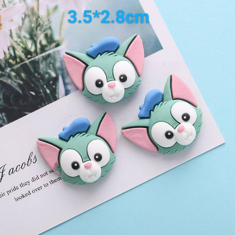 #216 Big size charm DIY cartoon rabbit bear charm decoration 10 pcs lot randomy