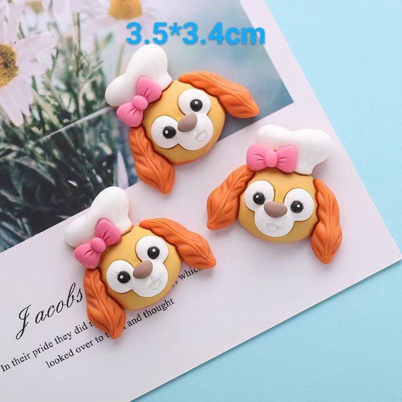#216 Big size charm DIY cartoon rabbit bear charm decoration 10 pcs lot randomy