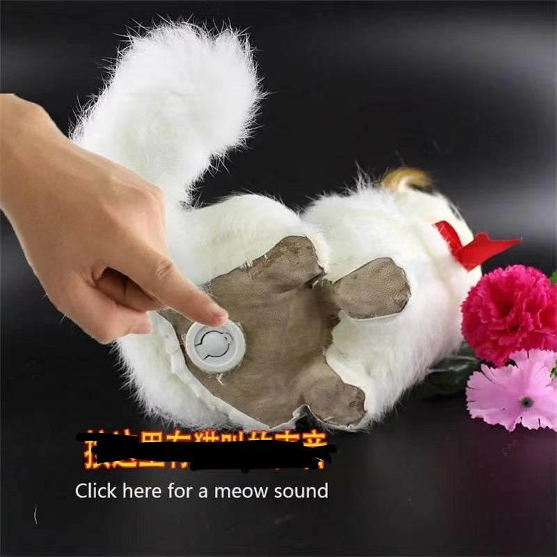 HA1006  simulation cat cute faux furs catmodel  home decoration ornaments gift