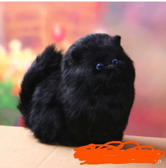 HA1006  simulation cat cute faux furs catmodel  home decoration ornaments gift