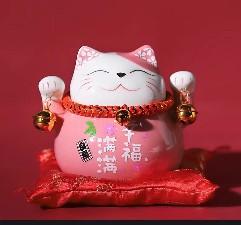 #101 Fortune cat money bank lucky cat maneki neko piggy