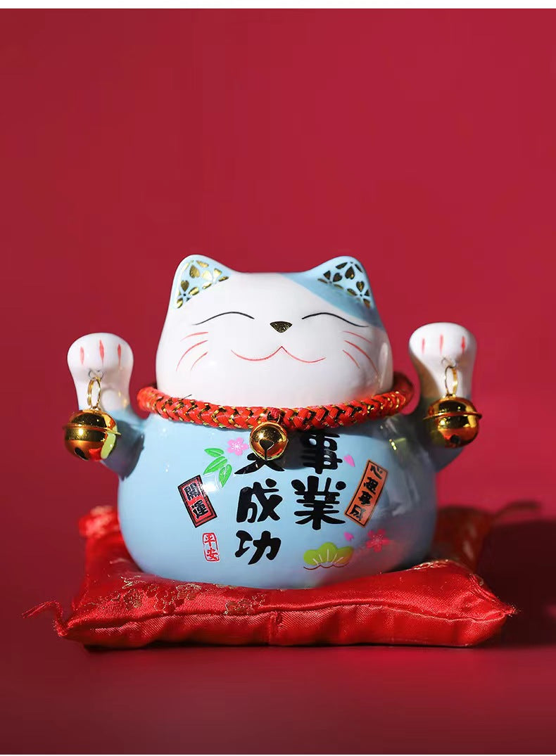 #101 Fortune cat money bank lucky cat maneki neko piggy