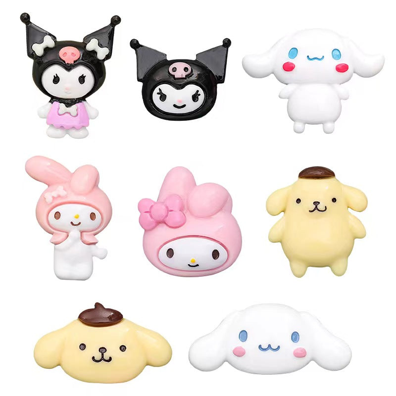 #214 charm san-rio cinna-moroll melody for DIY decoration(30pcs pack)