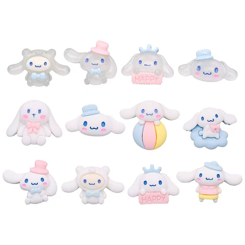 #214 charm san-rio cinna-moroll melody for DIY decoration(30pcs pack)