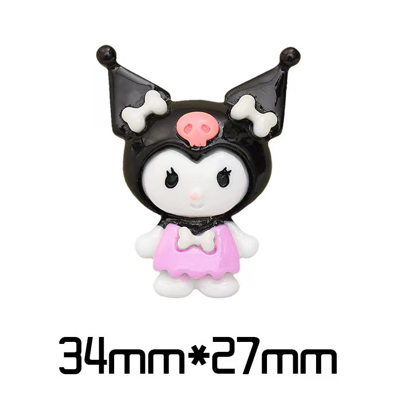 #214 charm san-rio cinna-moroll melody for DIY decoration(30pcs pack)