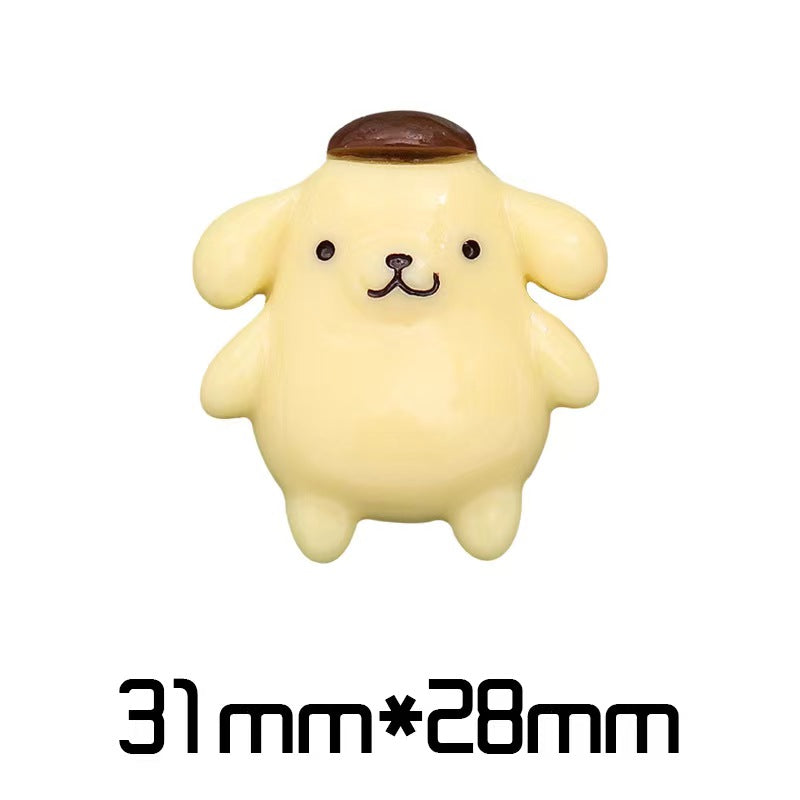 #214 charm san-rio cinna-moroll melody for DIY decoration(30pcs pack)
