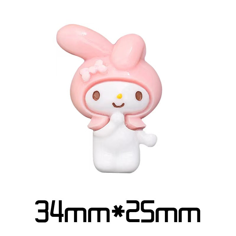 #214 charm san-rio cinna-moroll melody for DIY decoration(30pcs pack)
