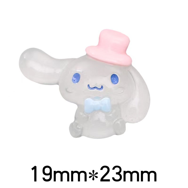 #214 charm san-rio cinna-moroll melody for DIY decoration(30pcs pack)