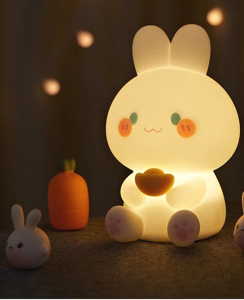 #134 Silicon Lucky Rabbit USB LED light bed light night light lamp